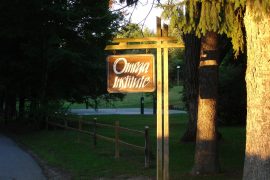 Welcome sign for Omega Institute - A look at Omega's living sewage treatment plant