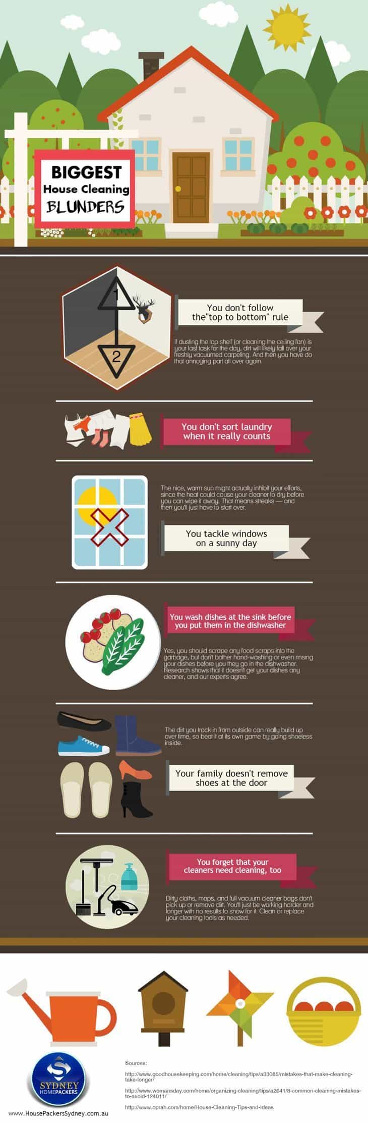House Cleaning Tips - infographic