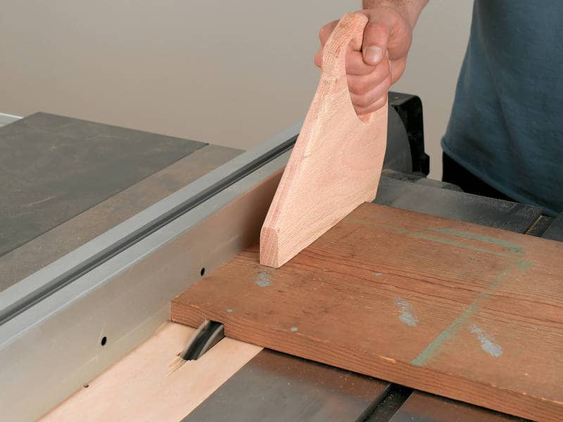 Cutting dadoes with table saw - Reclaimed window cabinet