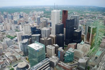 Skyscrapers in downtown Toronto - The quest for energy efficient municipal buildings