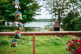 windchimes in the shape of houses - maintenance tips for a greener property