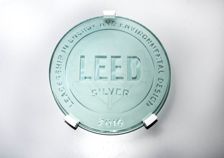 LEED Silver plaque - intro to LEED certifications