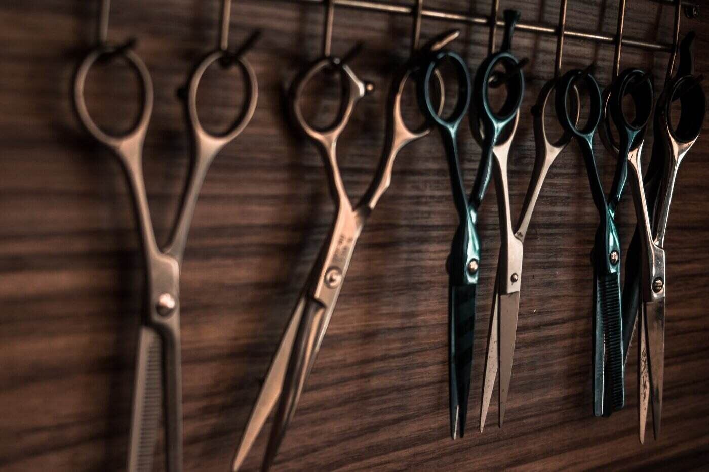 pairs of scissors hanging up - essential tools for diy projects