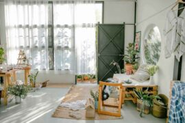 interior of room with plants - sustainable airbnb - eco-friendly ways to stand out