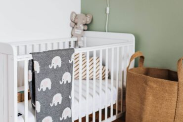 crib with elephant blankets - best non toxic paint for baby furniture